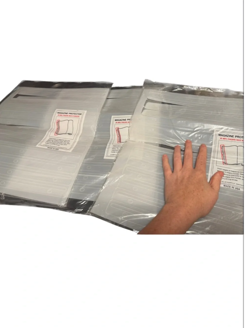 These J.H. Smith Co. magazine protectors are designed to bind magazines
